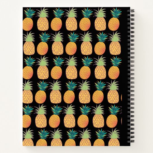 Ananas Carnet de composition spirale (Dos)