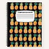 Ananas Carnet de composition spirale (Devant)