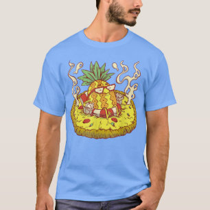 Ananas chaud sur la pizza T-Shirt été
