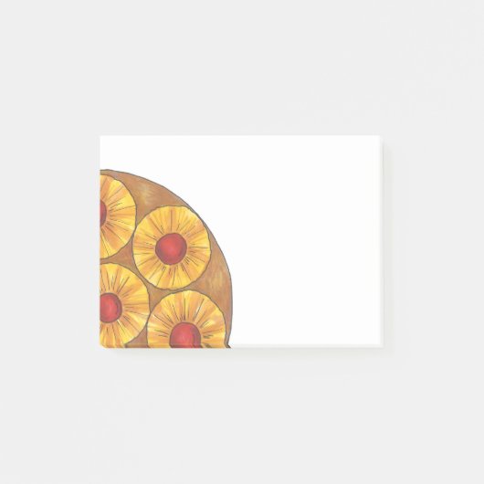 Ananas Cherry ondersteboven Cake Post Post-it® Notes (Voorkant)