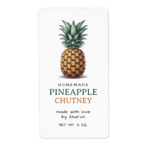 Ananas Chutney Label