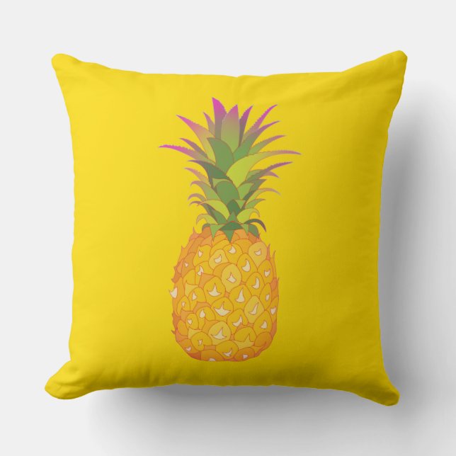 Ananas - coussin tropical (Recto)