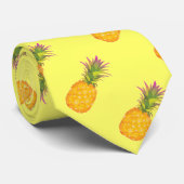 Ananas - cravate jaune tropicale (Roulé)