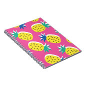 Ananas Crazy Kleuren: Kinderachtige Pop-Art. Notitieboek (Rechterzijde)