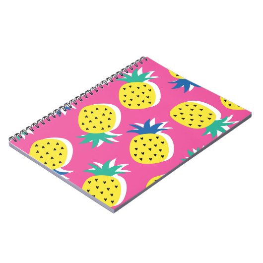 Ananas Crazy Kleuren: Kinderachtige Pop-Art. Notitieboek (Linkerzijde)