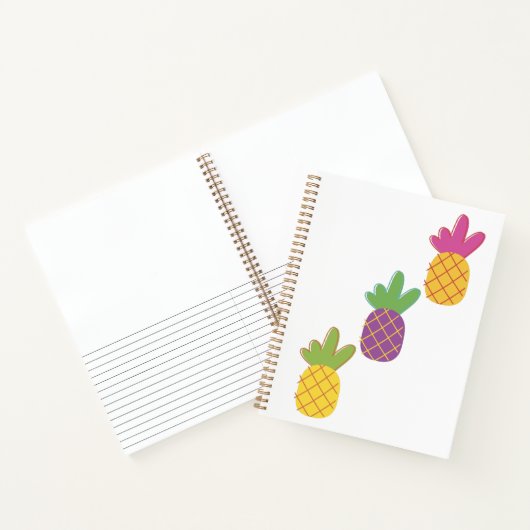 Ananas Creative schets en gelinieerd Notitieboek (Binnen)