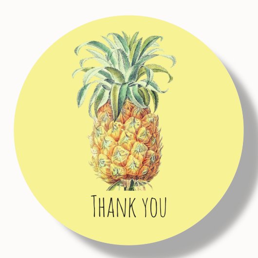 ananas Dank u Klassieke Sticker