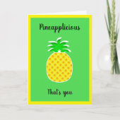 Ananas, dat ben jij, ananas, jouw naam kaart (Voorkant)