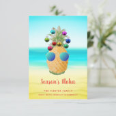Ananas de Noël Aloha de saison | Carte (Debout devant)