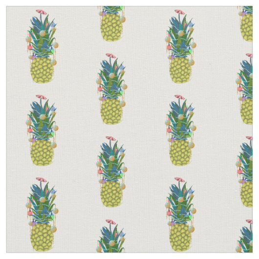 Ananas décoratifs pour Noël, tissu (Fermer)