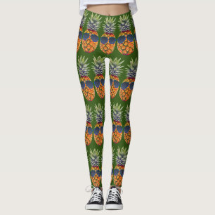 Ananas die zonnebrillen draagt Patroondragers Leggings
