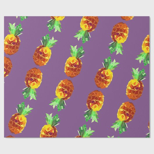 Ananas Digitale Kunst Verpakkingsdocument Cadeaupapier (Vlak)