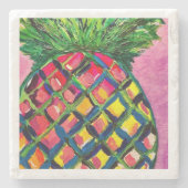 Ananas Drink Coasters Stenen Onderzetter (Voorkant)