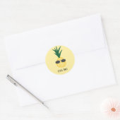 Ananas drôle avec lunettes de soleil Sticker Modèl (Enveloppe)