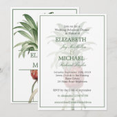 Ananas Elegant Wedding Modern Chic Rehearings Kaart (Voorkant / Achterkant)