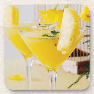 ananas en gember Fresca cocktail Onderzetter