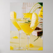 ananas en gember Fresca cocktail Poster (Voorkant)