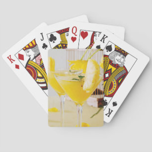 Ananas- en gember Fresca-cocktail Speelkaarten