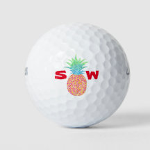Ananas en Initialen Branded golfballen