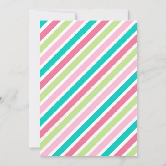 ananas en regenboogstripes kaart (Achterkant)