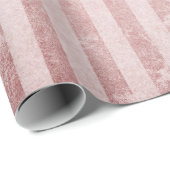  ananas- en roze strepen cadeaupapier (Rol Hoek)