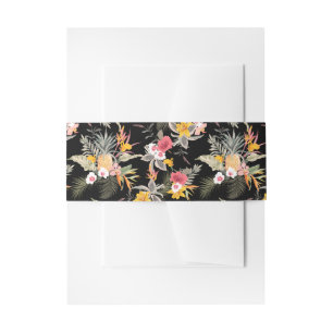 Ananas en Tropische Bloemen Uitnodigingen Wikkel