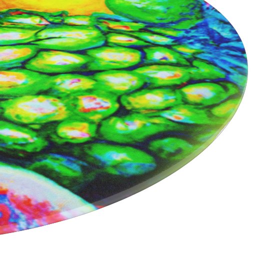 Ananas en tropische vruchten. Bestel nu Snijplank (Hoek)