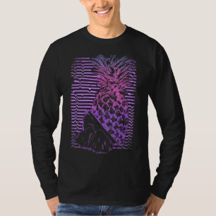 ananas Exotic Fruit Retro Vaporwave Tropical Su T-shirt