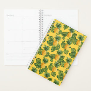 Ananas & Feuilles Tropicaux En Or