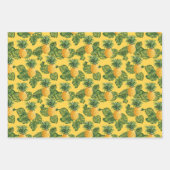 Ananas & Feuilles Tropicaux En Or (Devant 3)