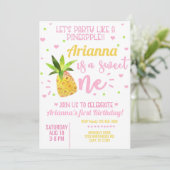 Ananas fille 1er invitation de premier anniversair (Debout devant)