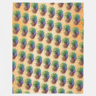 Ananas Fleece Deken