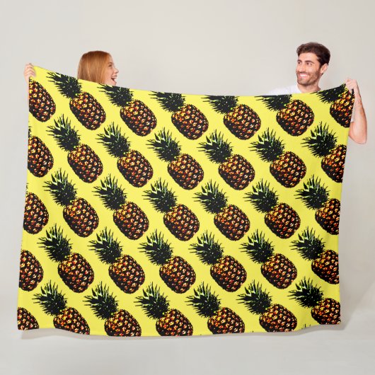 ananas fleece deken (In situ)