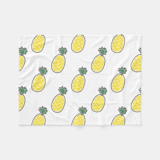 ananas fleece deken (Voorkant (Horizontaal))