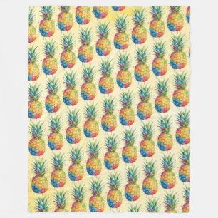 Ananas Fleece Deken