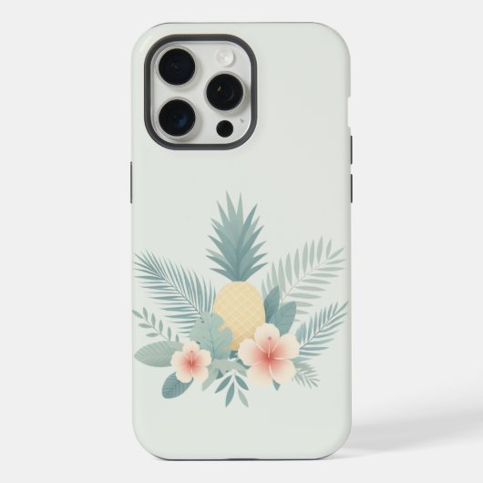 Ananas floral et hawaïen (Verso)