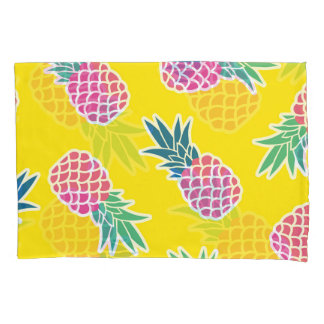 Ananas Frenzy: Heldere Cartoon . Kussensloop