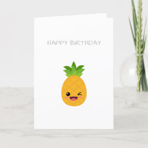 Ananas Fruit Birthday Kaart