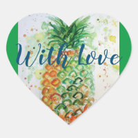 Ananas Fruit Food Tropical Art Oranje Limoen Cute