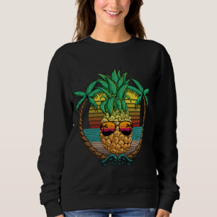 Ananas fruit met zonnebril Zomer Beach Palmen Trui