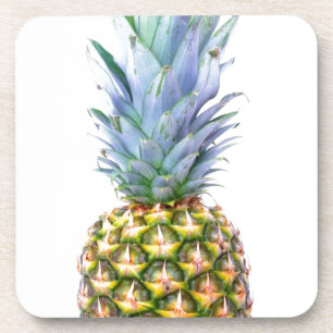 Ananas Fruit Strand Dessert Kleurrijk Tropisch Onderzetter