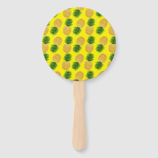 Ananas Geel Handwaaier (Voorkant)