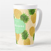 Ananas Geel Latte Mok (Rechterhoek)