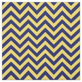 Ananas Geel Navy Blauw LG Chevron Patroon 12I Stof