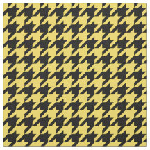 Ananas geel, zwart houndstooth patroon #2M
