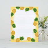 Ananas gele voering (Staand voorkant)