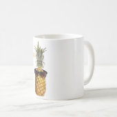 Ananas gepersonaliseerde naam koffiemok (Voorkant rechts)