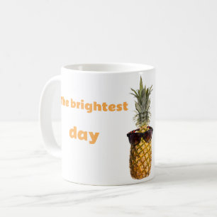 Ananas gepersonaliseerde naam koffiemok
