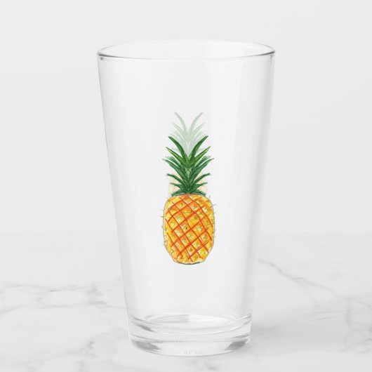 ananas glas (Voorkant)