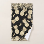 Ananas Gold amusant avec Parties scintillant Or (Serviette à main)